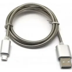 Καλώδιο WK Lion Spiral USB 2.0 To Micro USB (WDC-026) 1m - Γκρι