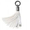 Μπρελόκ και Καλώδιο Φόρτισης Lightning Remax RC-053i Tassels Ring, σε λευκό χρώμα