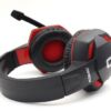 Ακουστικά Stereo KOMC G302 με Μικρόφωνο και Διπλό Κονέκτορα 3.5 mm, σε κόκκινο χρώμα