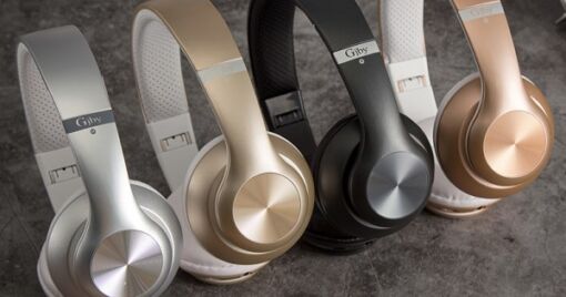 Ασύρματα Ακουστικά Gjby CA-011 Foldable Bluetooth Headset, σε μαύρο χρώμα