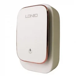 Μίνι Φωτάκι Νυκτός και Φορτιστής 2x USB Ldnio A2205 σε λευκό χρώμα