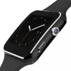 Smart Watch X6 Σπορ ρολόι τηλέφωνο με κάμερα, Bluetooth, Υποστήριξη κάρτας SIM, σε μαύρο χρώμα