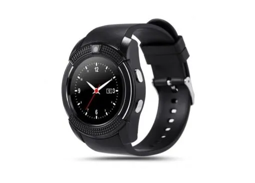 Ρολόι κινητό τηλέφωνο με κάρτα SIM OEM Smartwatch V8, σε μαύρο χρώμα