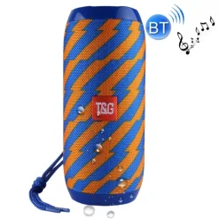 Φορητό Ασύρματο Ηχείο Bluetooth T&G TG-117, σε μπλε/πορτοκαλί χρώμα