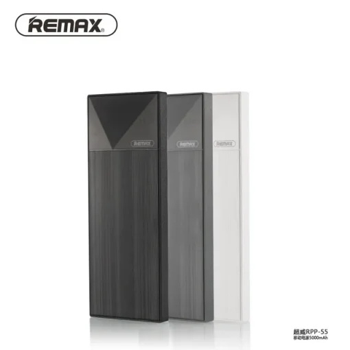 Remax Thoway 5000mAh Mobile Power Bank RPP-54, σε γκρι χρώμα
