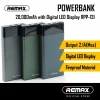 Power Bank Remax RPP-131 Renor 20000mAh, σε πράσινο χρώμα