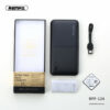 Powerbank Remax Linon 2 RPP-124 10.000mAh, σε μαύρο χρώμα