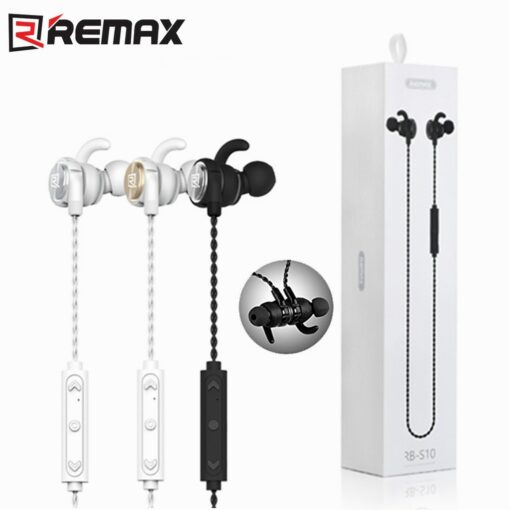Remax Μαγνητικά Bluetooth RB-S10, σε λευκό χρώμα
