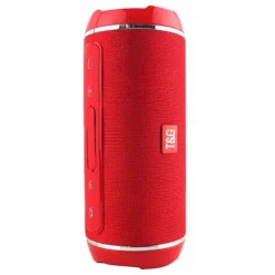 Φορητό αδιάβροχο Ηχείο Bluetooth T&G TG-116, σε κόκκινο χρώμα