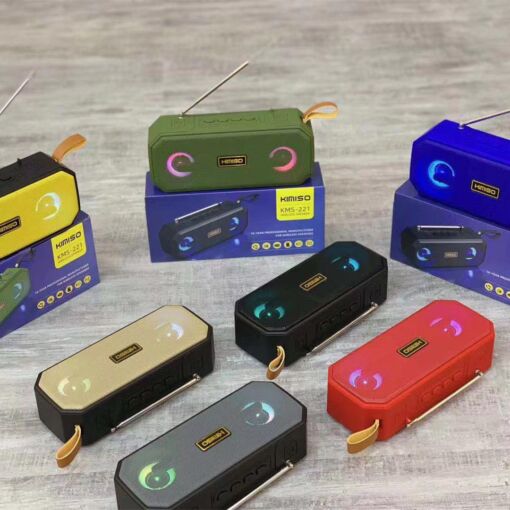 Kimiso KMS-221 φορητό ηχείο ,10W, Bluetooth 5.0,FM, Usb, MicroSd, 1200mAH, σε μπλε χρώμα
