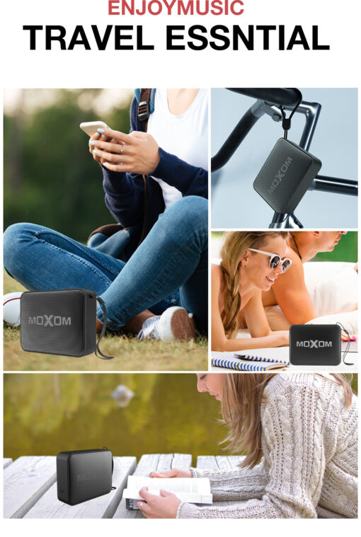 Φορητό Ηχείο Bluetooth Moxom MX-SK05, σε μαύρο χρώμα