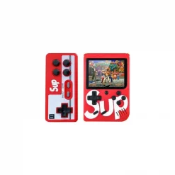 Ρετρό επαναφορτιζόμενη Κονσόλα παιχνιδιών SUP με 400 παιχνίδια και χειριστήριο για TV, σε κόκκινο χρώμα