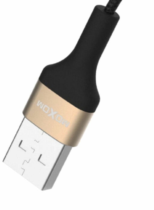Καλώδιο Φόρτισης Moxom CC-55 Braided Cable Μicro-USB 1m, σε χρυσό χρώμα