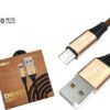 Καλώδιο Φόρτισης Moxom CC-55 Braided Cable Μicro-USB 1m, σε χρυσό χρώμα