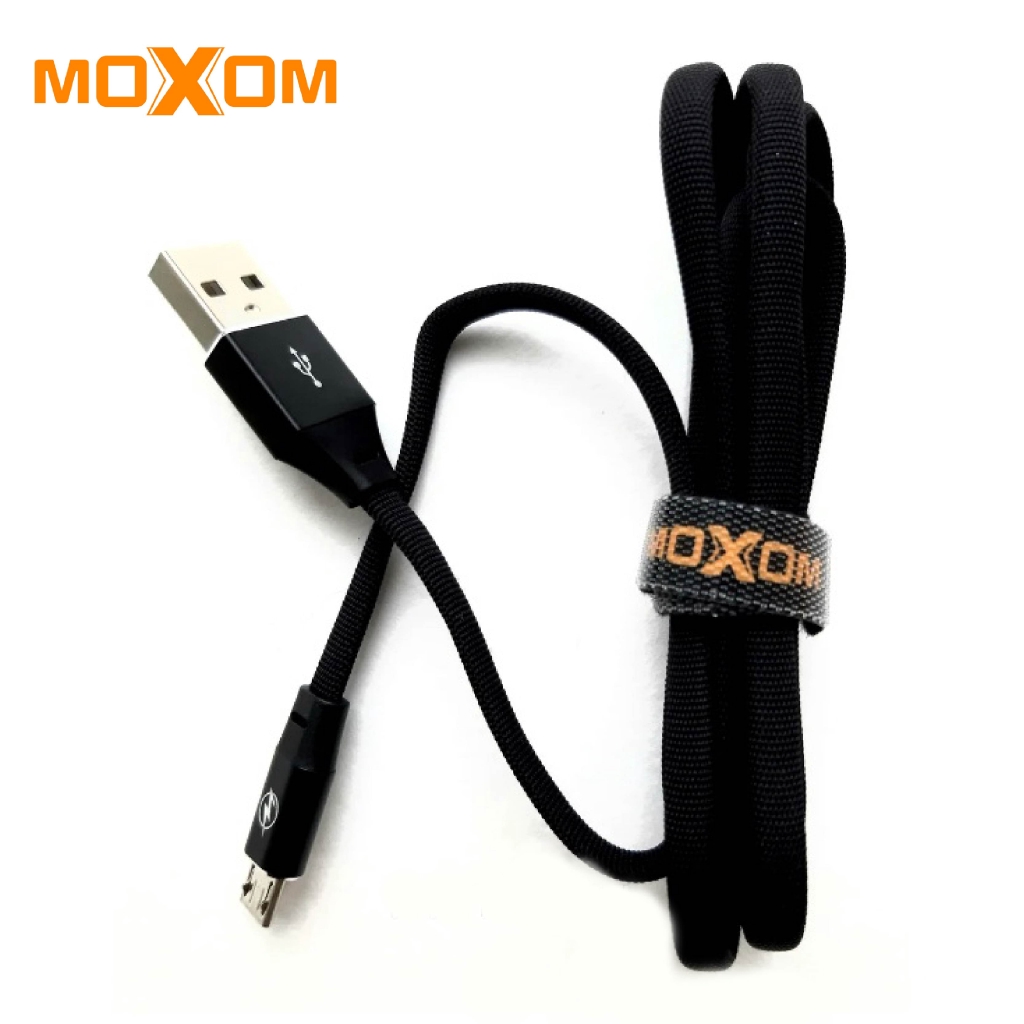 Καλώδιο Σύνδεσης/Φόρτισης Moxom MX-CB06 Cable micro USB 2.4A (1m), σε μαύρο χρώμα
