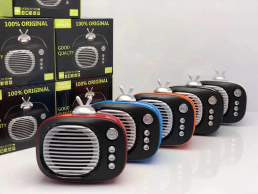 SV-001 Ρετρό Μίνι Φορητό Ασύρματο Ηχείο Bluetooth, σε λευκό χρώμα