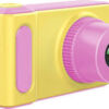 Μίνι Ψηφιακή Φωτογραφική Μηχανή Για Παιδιά Ροζ TD-KD001, σε κίτρινο/ροζ χρώμα