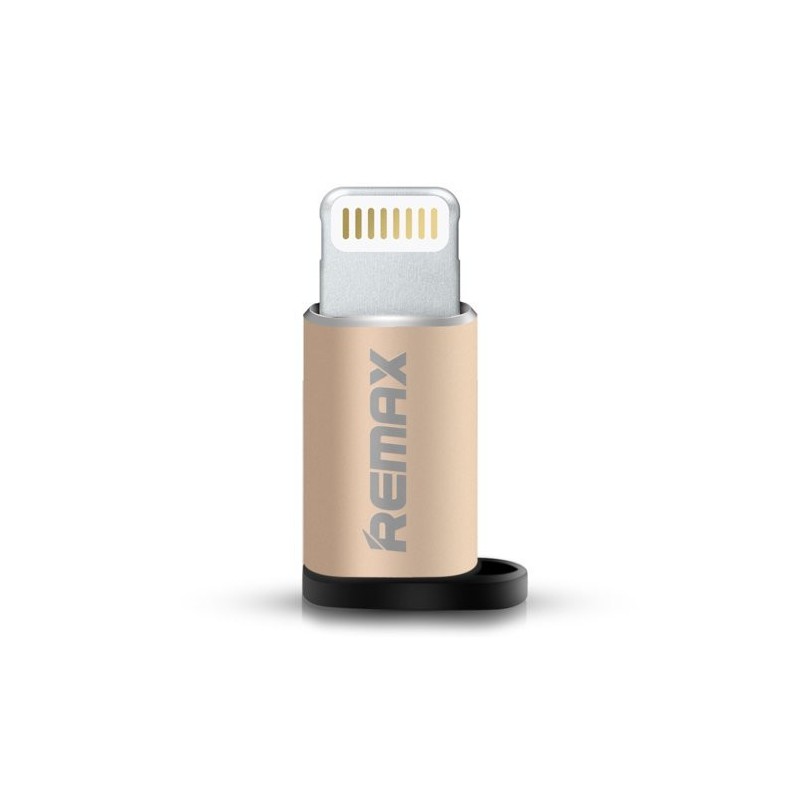 Remax Micro USB σε Lightning Port (RA-USB2), σε χρυσό χρώμα