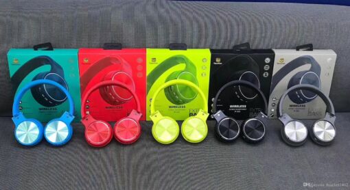 Ακουστικά Wireless Bluetooth Headset Subwoofer Stereo P802, σε κόκκινο χρώμα