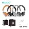 Ασύρματα Ακουστικά SODO SD-1008 Wireless Bluetooth Headphone, σε καφέ χρώμα