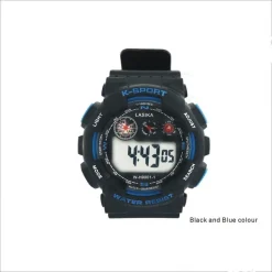 Παιδικό Ψηφιακό ρολόι χειρός – Lasika – W-H9001-1, σε μπλε χρώμα παραλλαγή