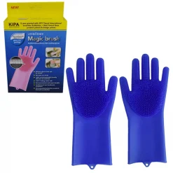 Γάντια Σιλικόνης για την Κουζίνα Πολλαπλών Χρήσεων MAGIC BRUSH, σε μπλε χρώμα