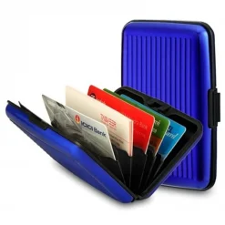 Πορτοφόλι Για Πιστωτικές Κάρτες Σκληρό, σε μπλε χρωμα