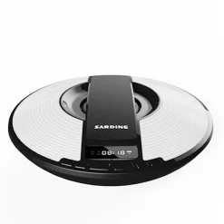Φορητό Ηχείο Ραδιόφωνο Ξυπνητήρι Soundbox Bluetooth Sardine SDY-021, σε λευκό/μαύρο χρώμα