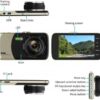 DVR Καταγραφικό Αυτοκινήτου με Φωτισμό LED Full HD 1080P Wide 170ᵒ
