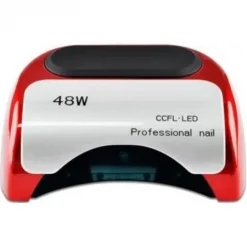 Φουρνάκι Νυχιών CCFL UV LED 48W, σε κόκκινο χρώμα