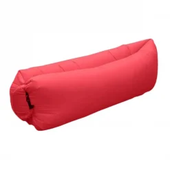 Φουσκωτό Στρώμα & Κάθισμα Ξαπλώστρα Lazy Bag Inflatable Air Sofa 190CM, σε κόκκινο χρώμα
