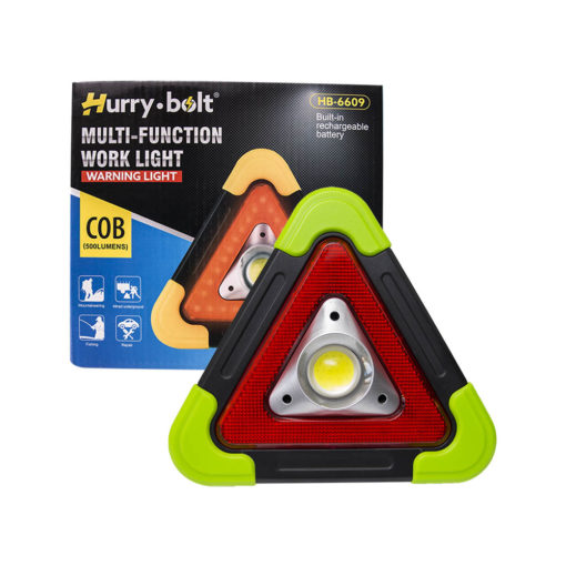 Ηλεκτρικό Προειδοποιητικό Τρίγωνο/Πολύεργαλείο HurryBolt – HB6609, σε πράσινο χρώμα