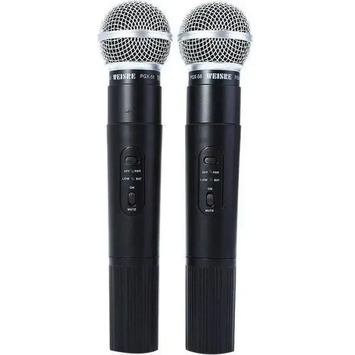 Μικρόφωνα ασύρματα 2 χειρός karaoke UHF Weisre PGX-58