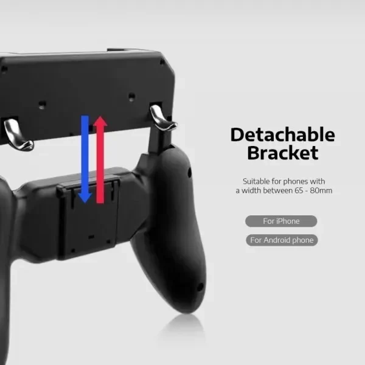 Χειριστήριο Παιχνιδιών PUBG W11+ – Fortnite με Joystick + Επαφές Σιλικόνης για Κινητά iOS & Android