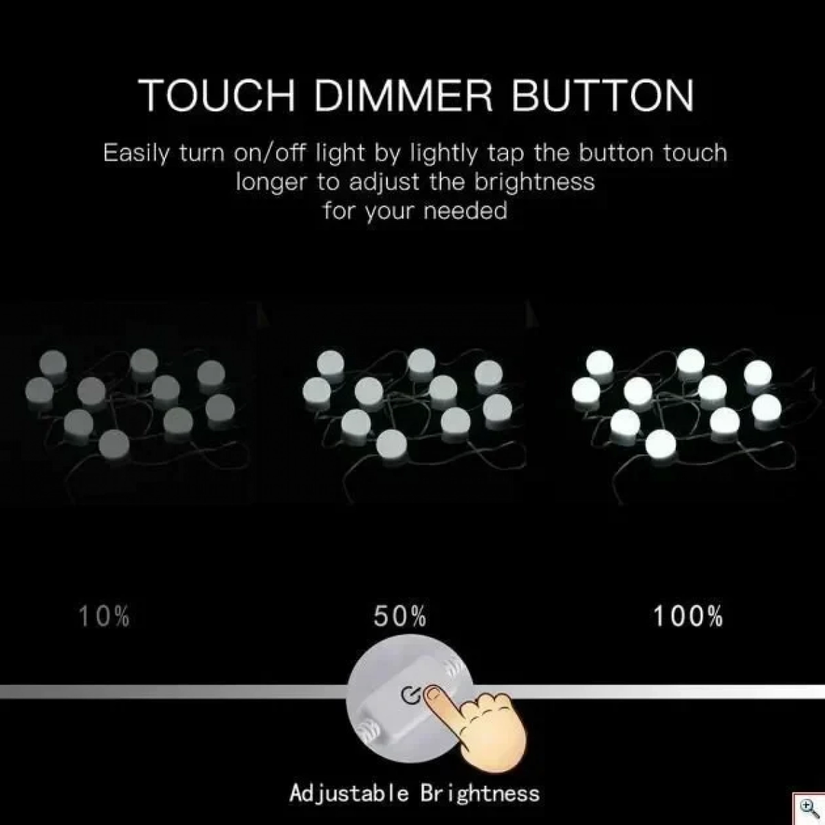 Led Αυτοκόλλητος Φωτισμός Για Καθρέφτη Μακιγιάζ - Vanity Mirror Lights