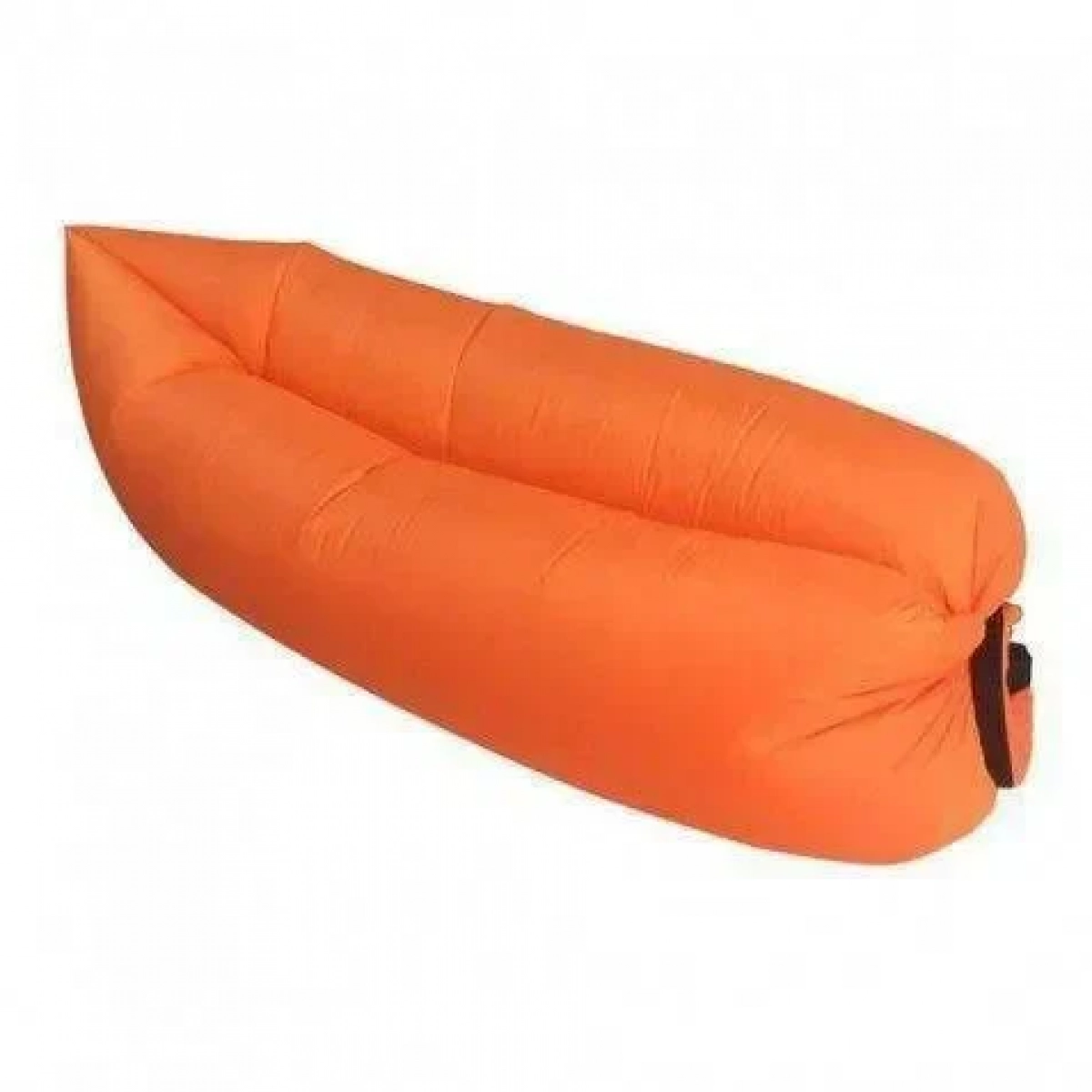 Φουσκωτό Στρώμα & Κάθισμα Ξαπλώστρα Lazy Bag Inflatable Air Sofa 185CM, σε πορτοκαλί χρώμα