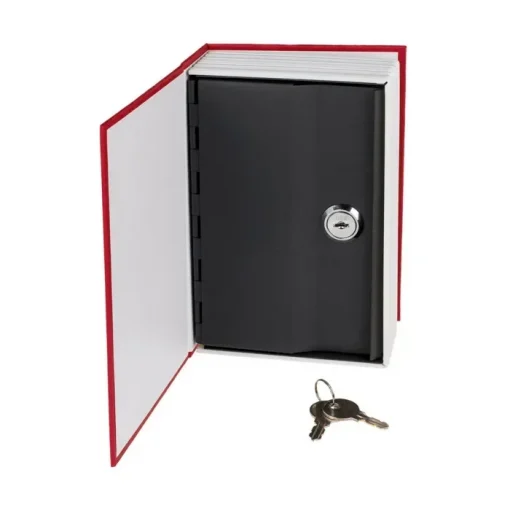 XLarge Βιβλίο Χρηματοκιβώτιο Ασφαλείας με Πολυτελές Δέσιμο - Book Safe Dictionary, σε κόκκινο χρώμα