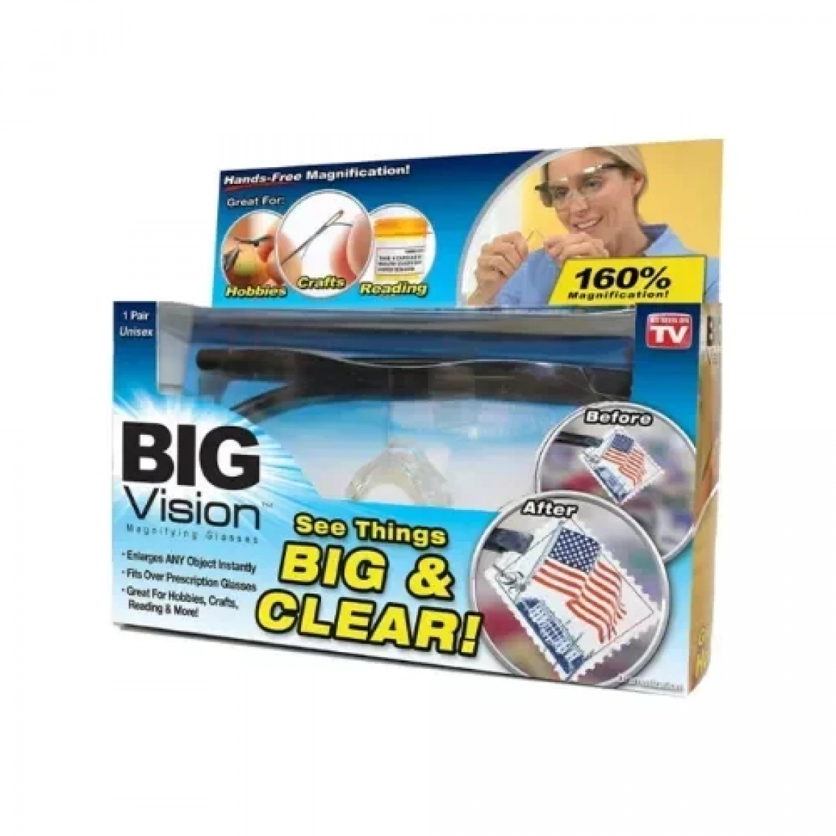 Γυαλιά με Μεγεθυντικούς Φακούς 160% Big Vision Eye wear