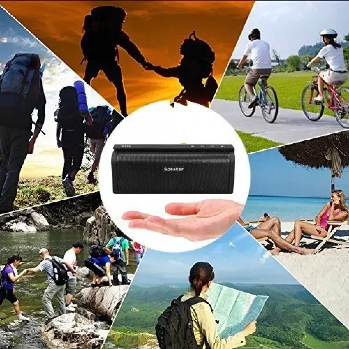 SOMHO S311 Slim Φορητά Ασύρματα Ηχεία Bluetooth, σε γκρι χρώμα