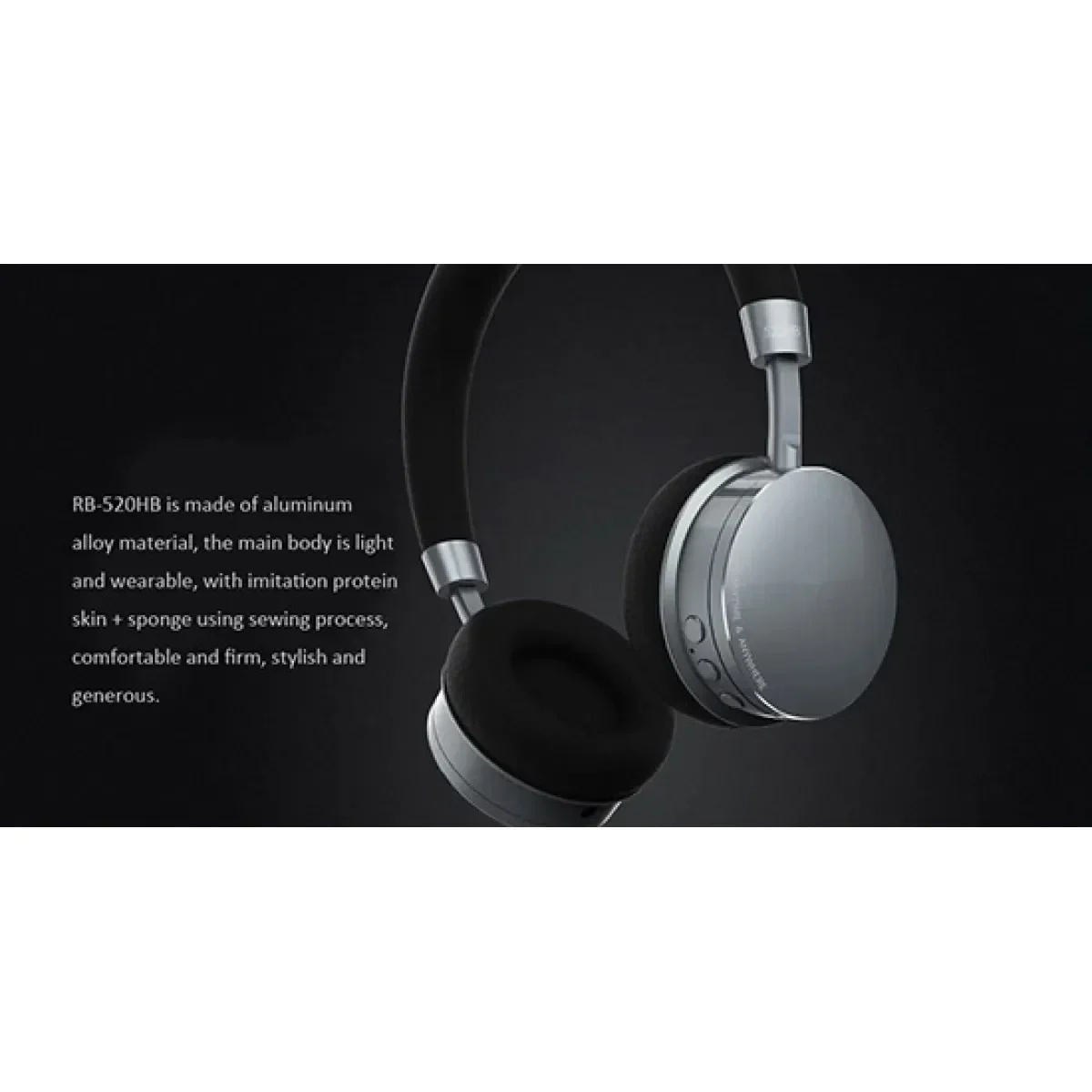 Ακουστικά Remax Bluetooth Headset RB-520 HB σε μαύρο χρώμα