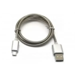 Καλώδιο WK Lion Spiral USB 2.0 To Micro USB (WDC-026) 1m - Γκρι