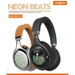 Ασύρματα Ακουστικά Headset Bluetooth Moxom Neon Beat MX-WL14 σε καφέ χρώμα