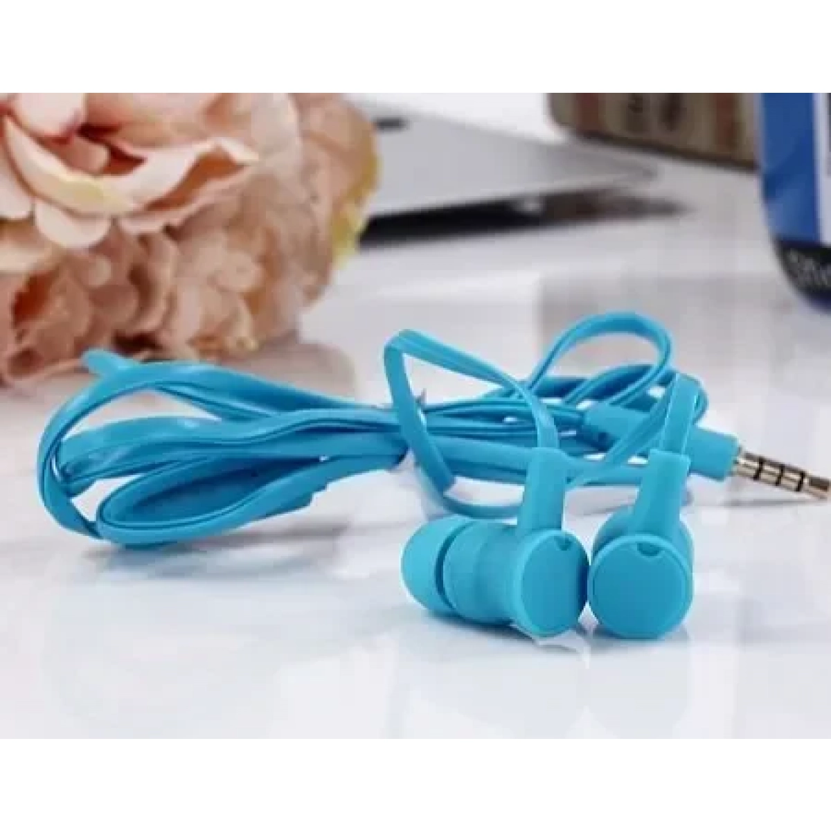 KR-207 Handsfree Μαγνητικά Ακουστικά Karler Μπάσο Με Μικρόφωνο (3.5mm) (Γαλάζιο) (OEM)