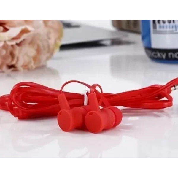 KR-207 Handsfree Μαγνητικά Ακουστικά Karler Μπάσο Με Μικρόφωνο (3.5mm) (Κόκκινο) (OEM)