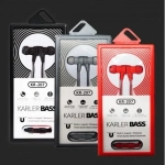 KR-207 Handsfree Μαγνητικά Ακουστικά Karler Μπάσο Με Μικρόφωνο (3.5mm) (Κόκκινο) (OEM)