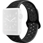 Λουράκι Σιλικόνης Bikson WA-0010DB για apple watch σε μαύρο χρώμα