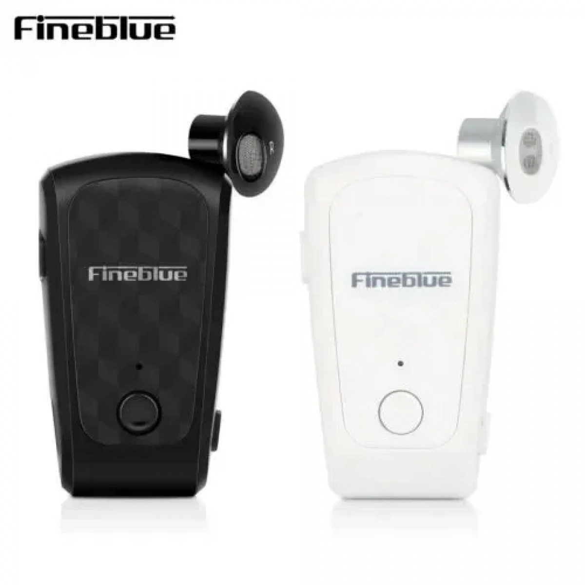 Ακουστικό Bluetoοth Hands Free Fineblue FQ-10 PRO, σε λευκό χρώμα