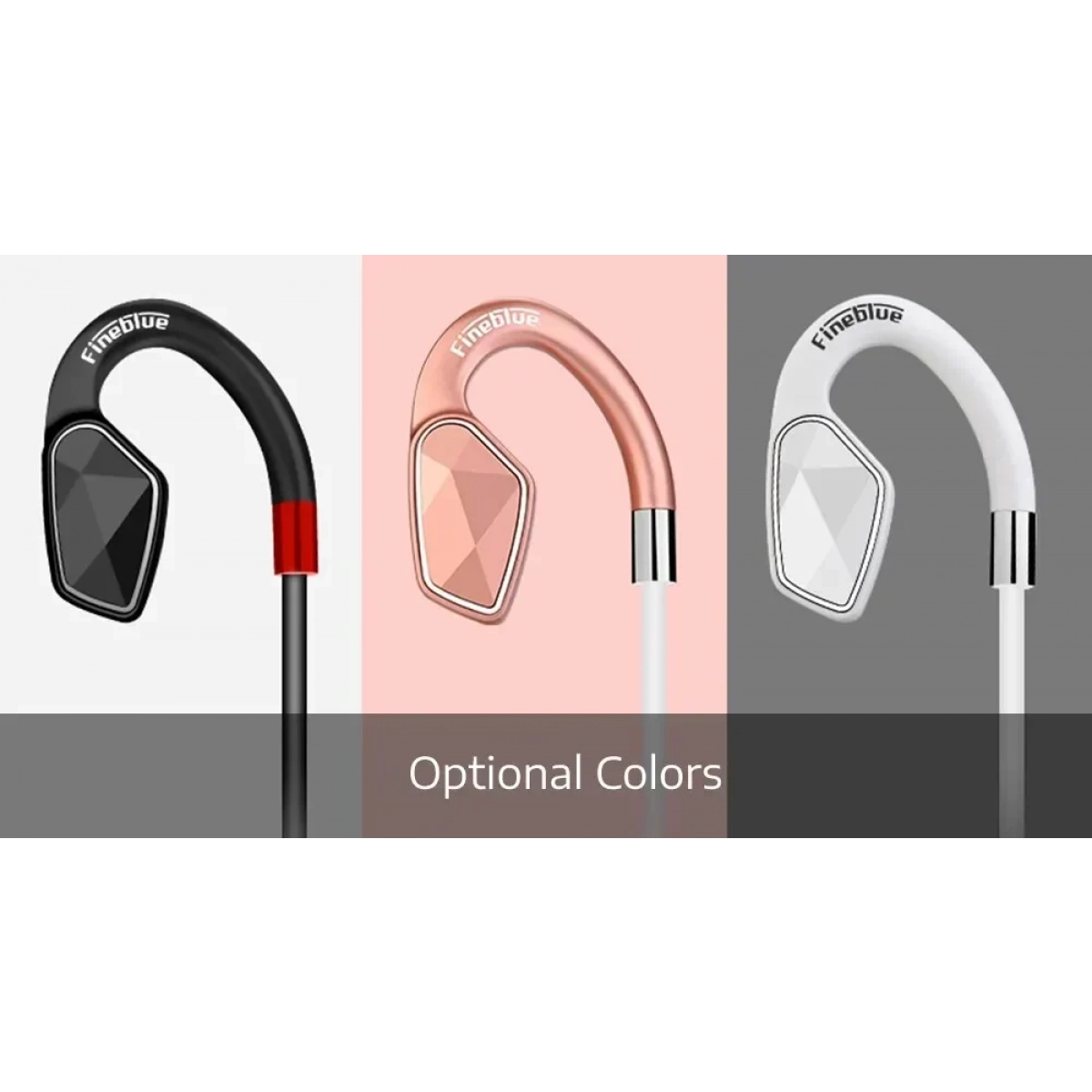 Ασύρματα Ακουστικά Bluetooth Fineblue MT-2 Sport Neckband, σε λευκό χρώμα