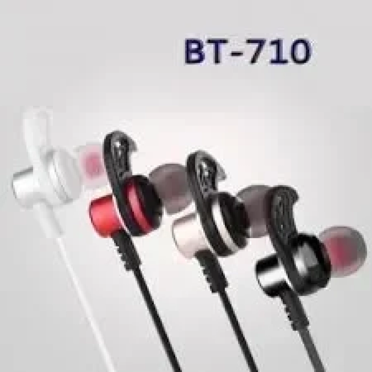 Ακουστικά Bluetooth με Μαγνήτη Remax SQ-BT710, σε μαύρο/κόκκινο χρώμα