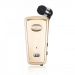 Ακουστικό Bluetoοth HandsFree AKZ-Q2 mini headset, σε χρυσό χρώμα